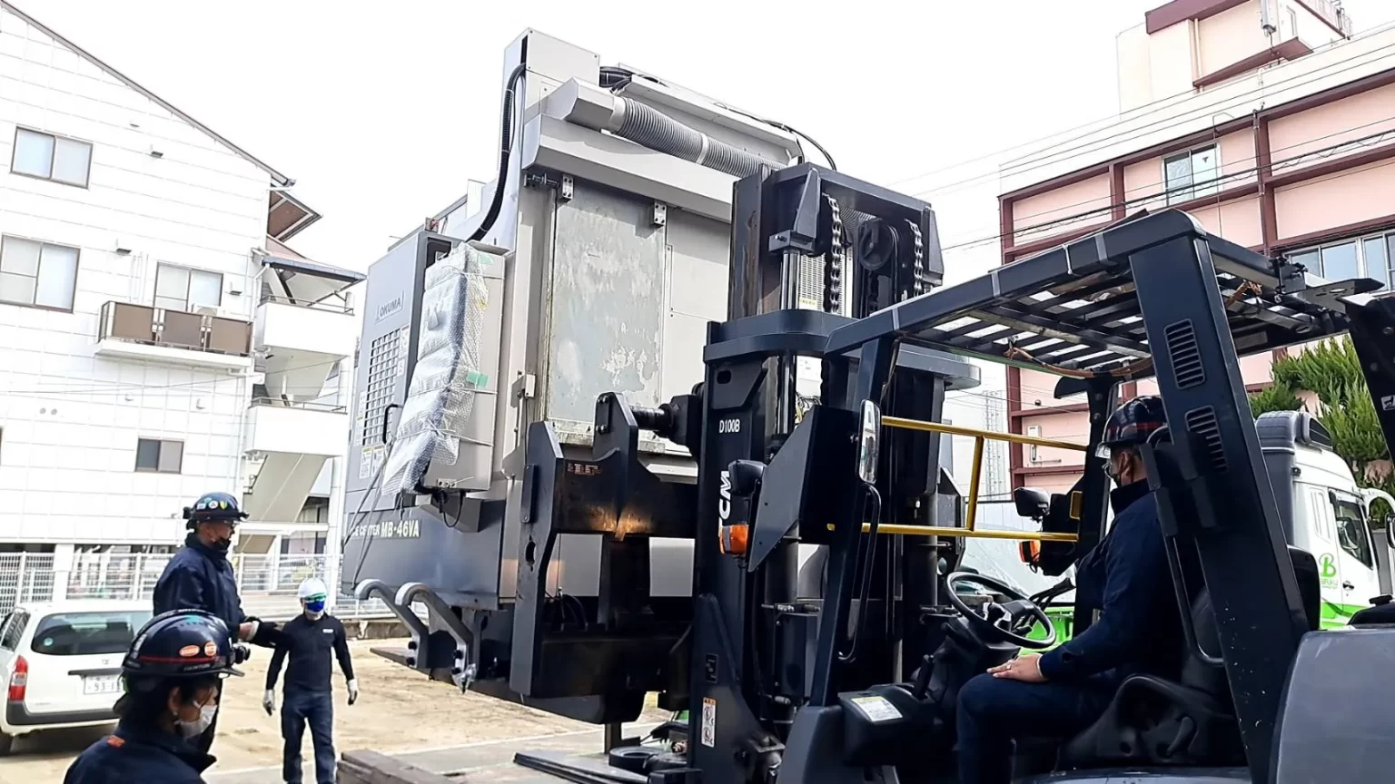 R07.2月　広島県　縦型旋盤機3台搬出神戸港行運搬工事